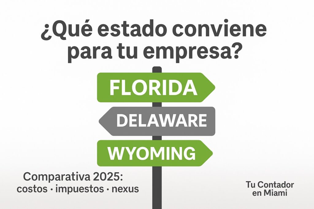 Elegir un estado para registrar una empresa en EE.UU.