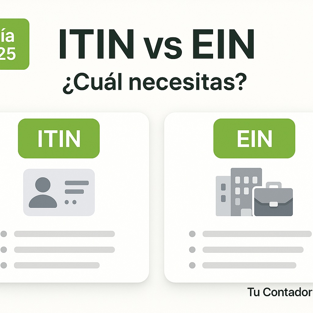 ITIN vs EIN para extranjeros